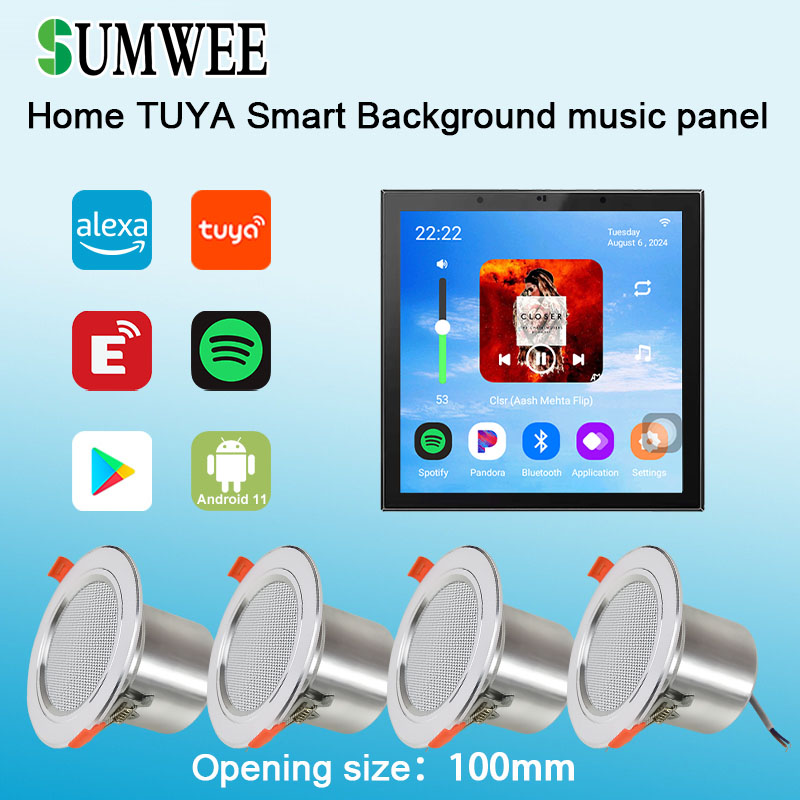 Audio Music Background - 4 İnç Android 11 Tuya Akıllı