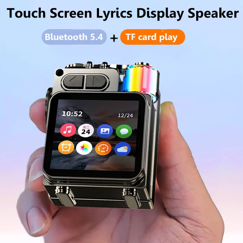 Audio Music Player App - Akıllı Dokunmatik Ekran Bluetooth Hoparlör Mini