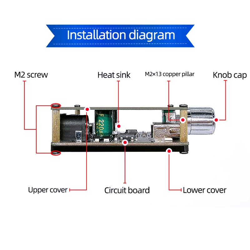 Audio Music Player App - 2 x 50W Bluetooth 5.0 Güç