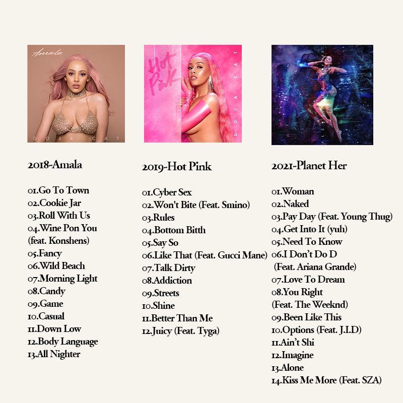 Doja Cat 6CD Müzik Albümü Kole - Audio Music Car incelemesi ve fiyatı