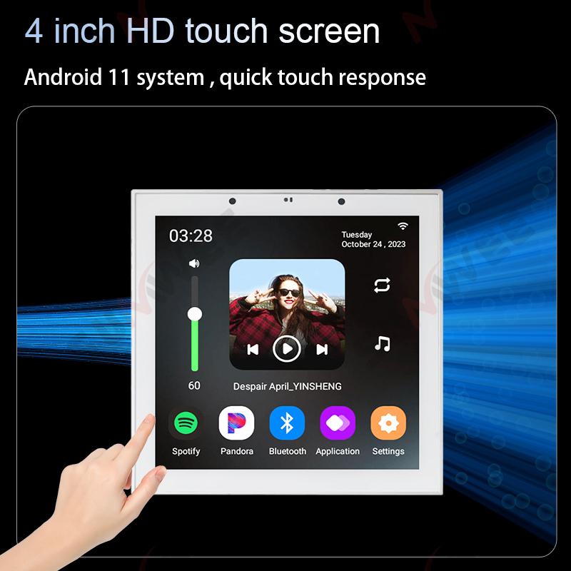 4 İnç Android 11 Tuya Akıllı E - Audio Music Background incelemesi ve fiyatı