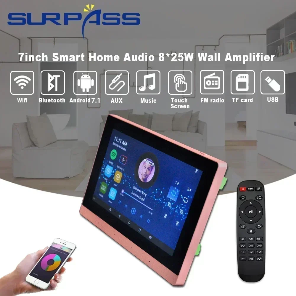 7 inç WiFi Duvar Amplifikatörü - Audio Music Background incelemesi ve fiyatı