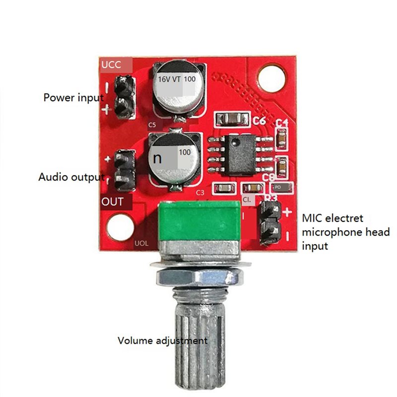 -[A51I Digital]LM386 Elektret  - Portable Amplifier Mini incelemesi ve fiyatı