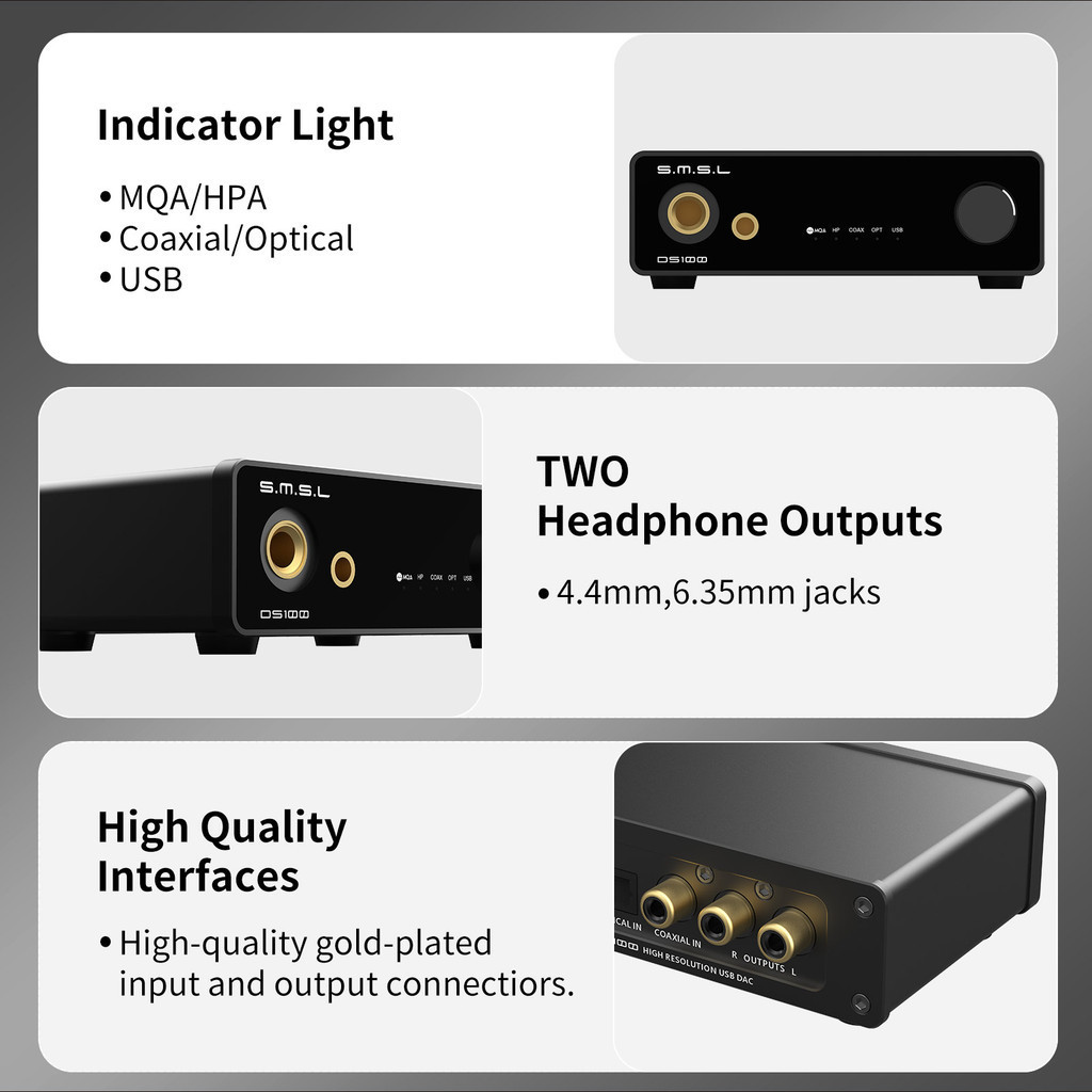 SMSL DS100 MQA MQA-CD Ses Kod  - Portable Amplifier Mini incelemesi ve fiyatı