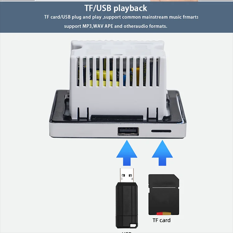 Bluetooth duvar amplifikatör e - Audio Music Background incelemesi ve fiyatı